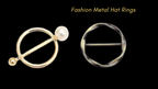Bonnet Hat Rings Set - Chic & Stylish