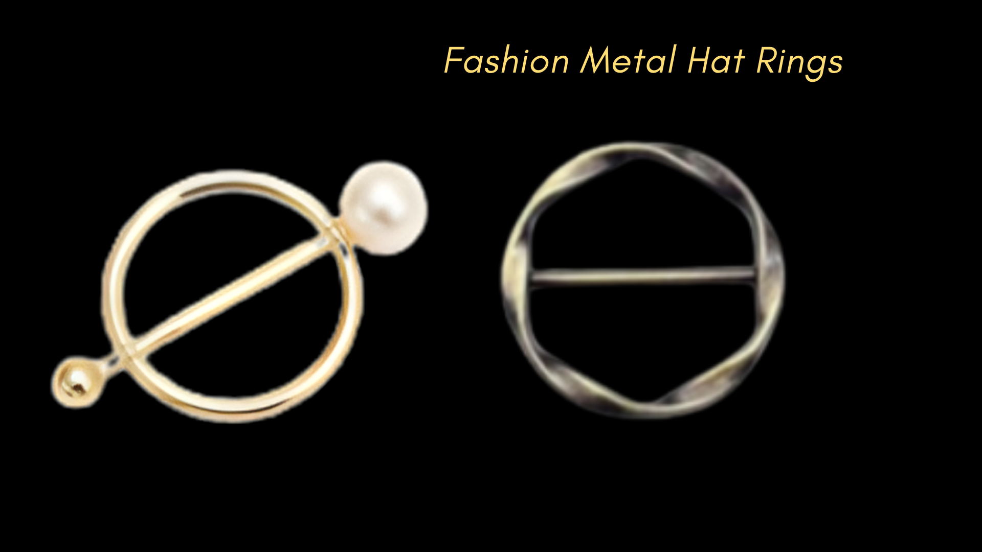 Bonnet Hat Rings Set - Chic & Stylish