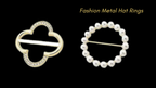Bonnet Hat Rings Set - Chic & Stylish