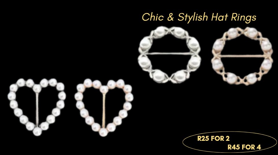 Bonnet Hat Rings Set - Chic & Stylish