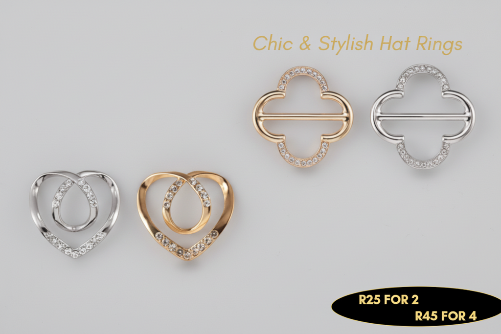 Bonnet Hat Rings Set - Chic & Stylish