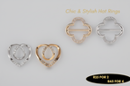 Bonnet Hat Rings Set - Chic & Stylish